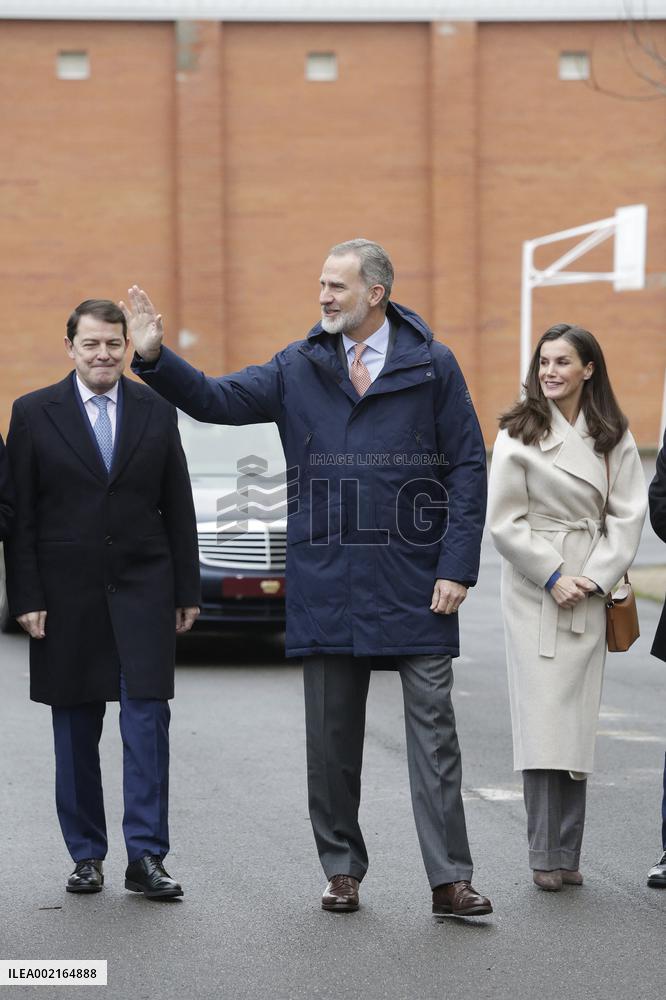 Royals Visit To Gumersindo Azcarate School - Madrid