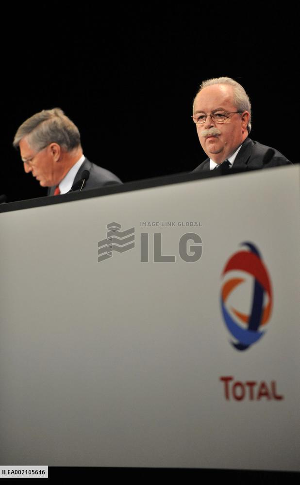 General shareholders' meeting of French oil company Total - Paris