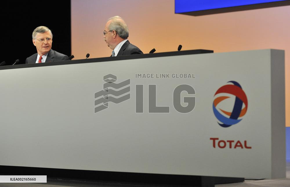 General shareholders' meeting of French oil company Total - Paris