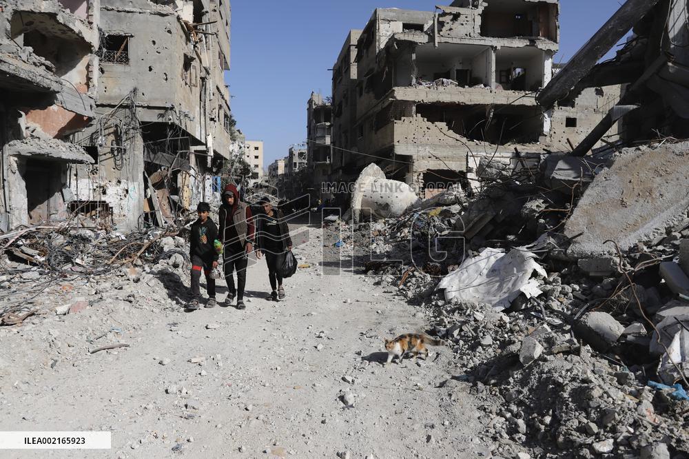 MIDEAST-GAZA CITY-ISRAEL-ATTACKS-AFTERMATH