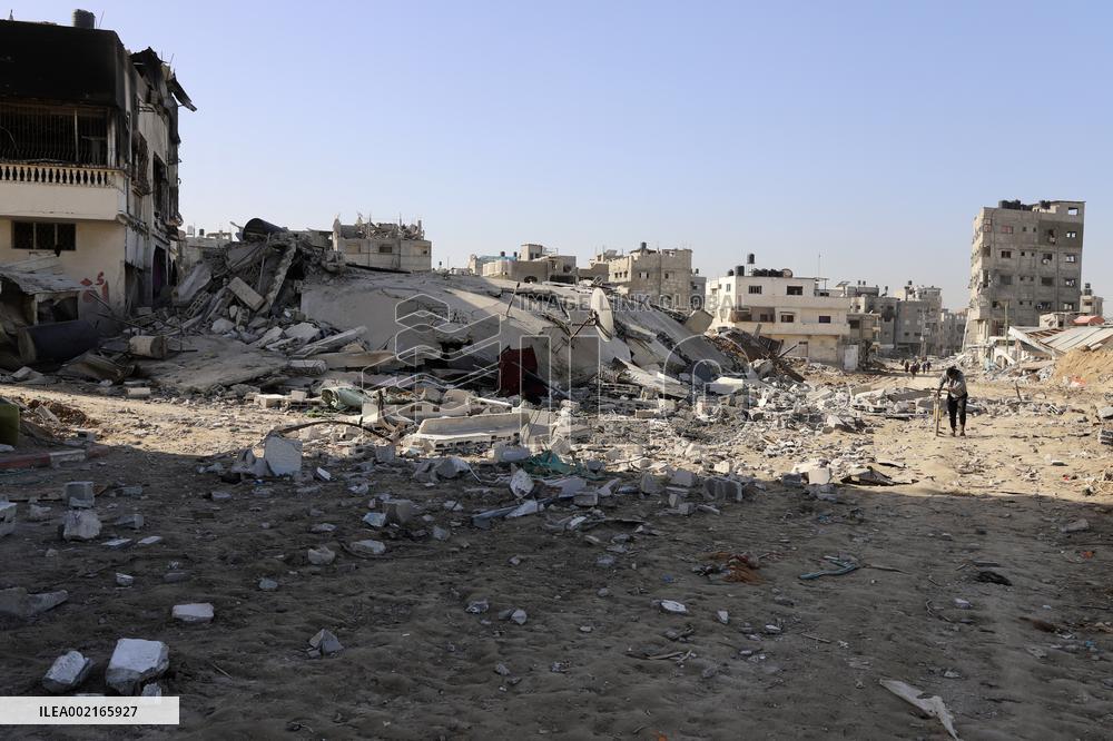 MIDEAST-GAZA CITY-ISRAEL-ATTACKS-AFTERMATH
