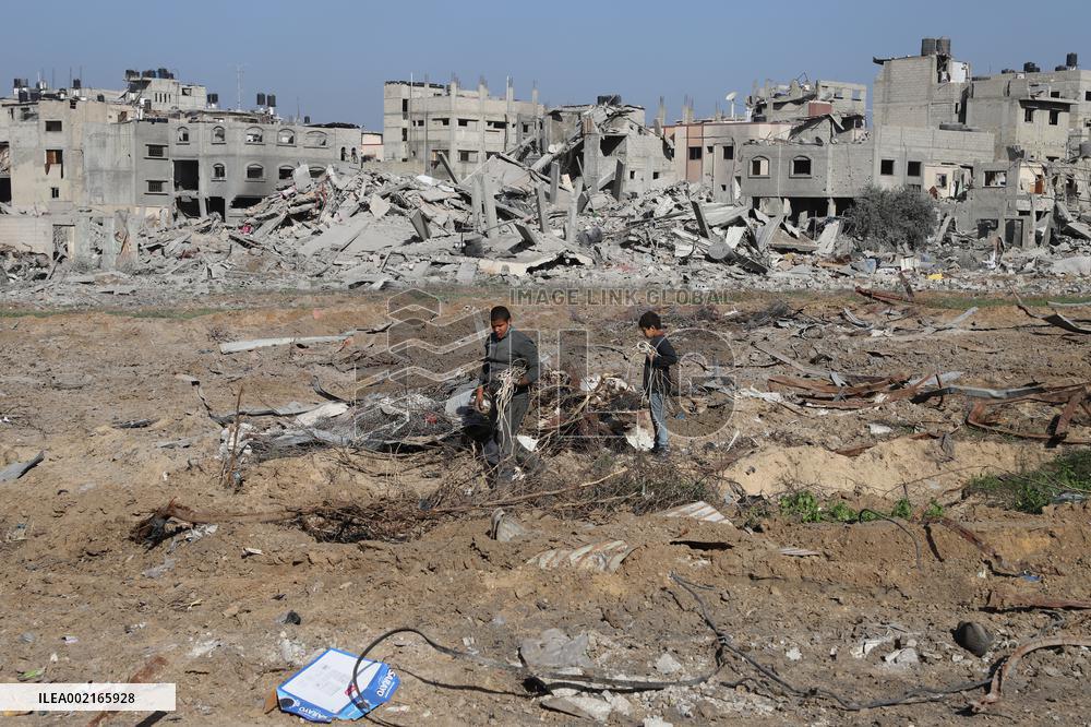 MIDEAST-GAZA CITY-ISRAEL-ATTACKS-AFTERMATH
