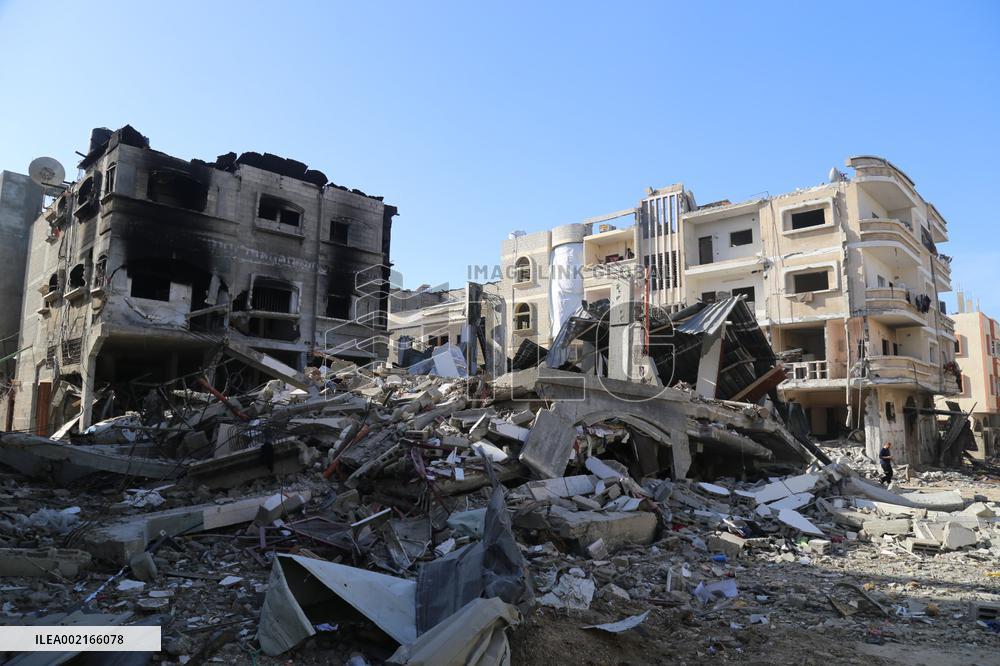 MIDEAST-GAZA-JABALIA REFUGEE CAMP-ISRAEL-ATTACKS-AFTERMATH