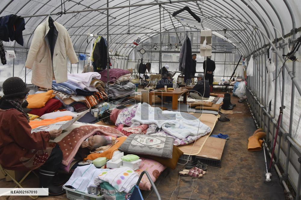 Aftermath of strong quake in central Japan