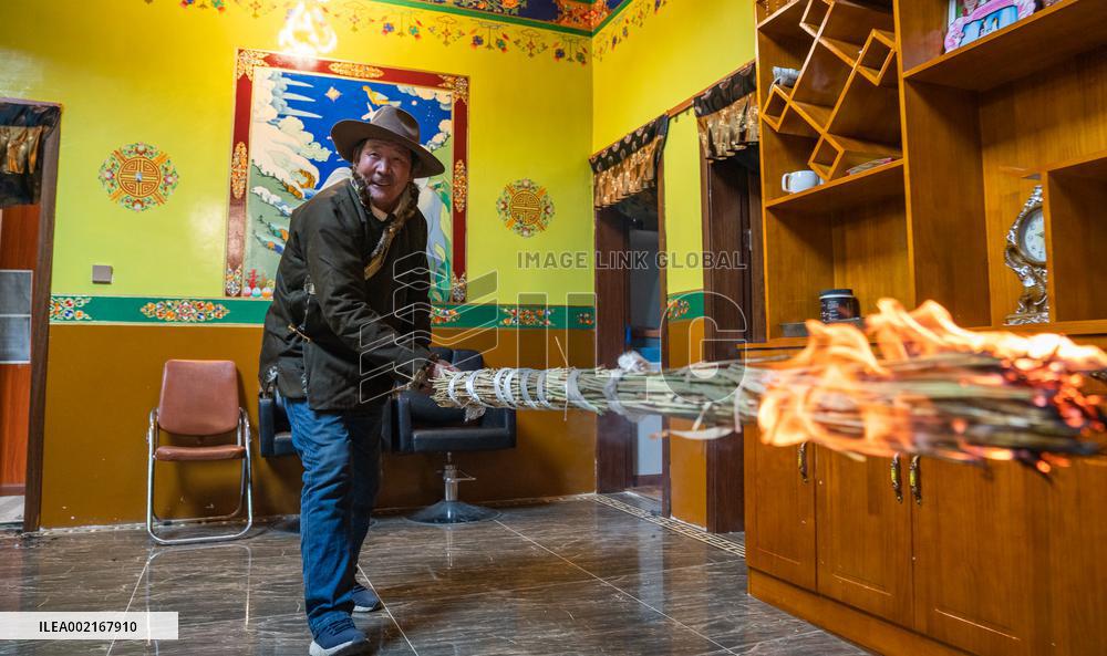 (InTibet) CHINA-XIZANG-XIGAZE-FARMERS' NEW YEAR-FEAST-GUTU (CN)