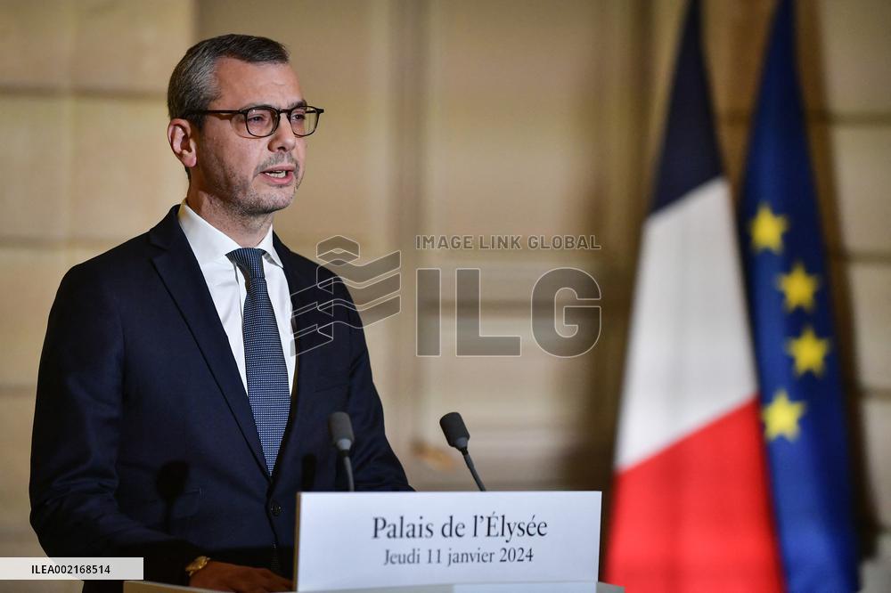 Alexis Kohler announces the French Government reshuffle - Paris
