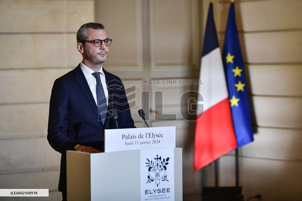 Alexis Kohler announces the French Government reshuffle - Paris