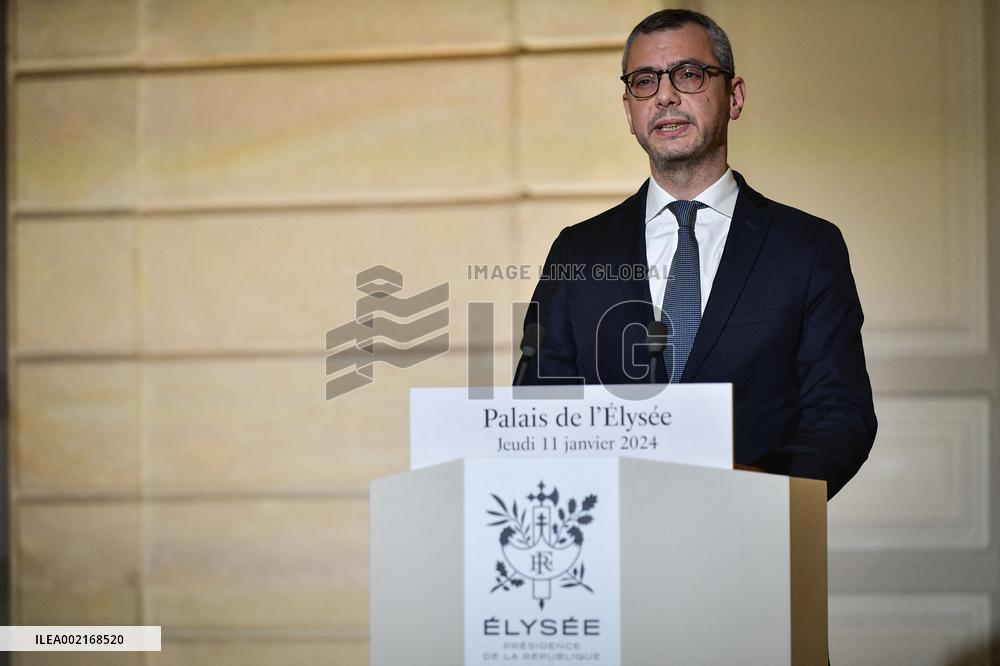 Alexis Kohler announces the French Government reshuffle - Paris