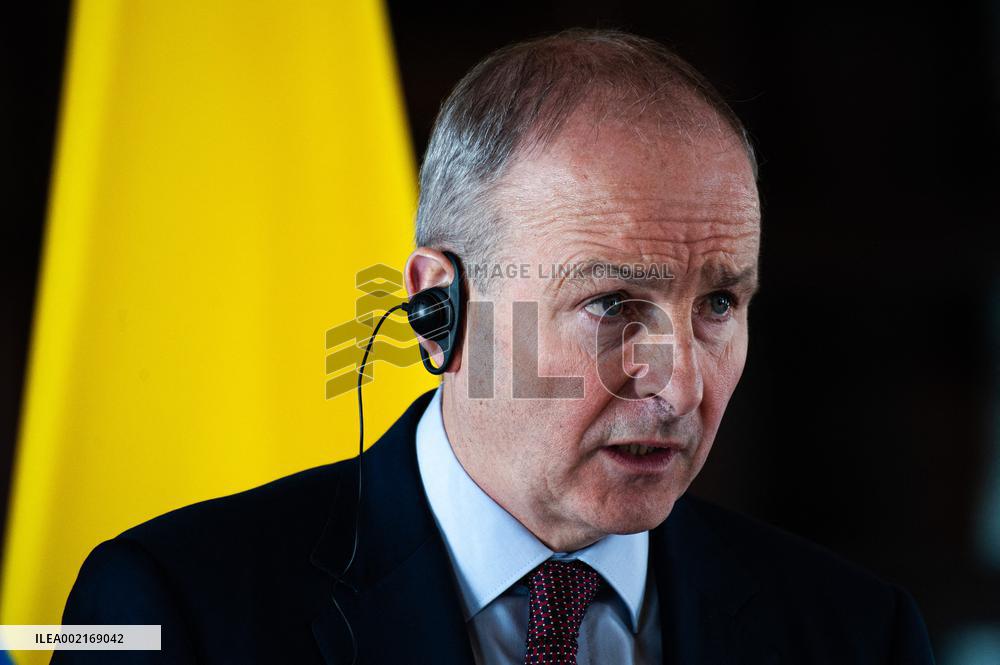 Ireland Deputy Prime Minister Press Conference in Colombia