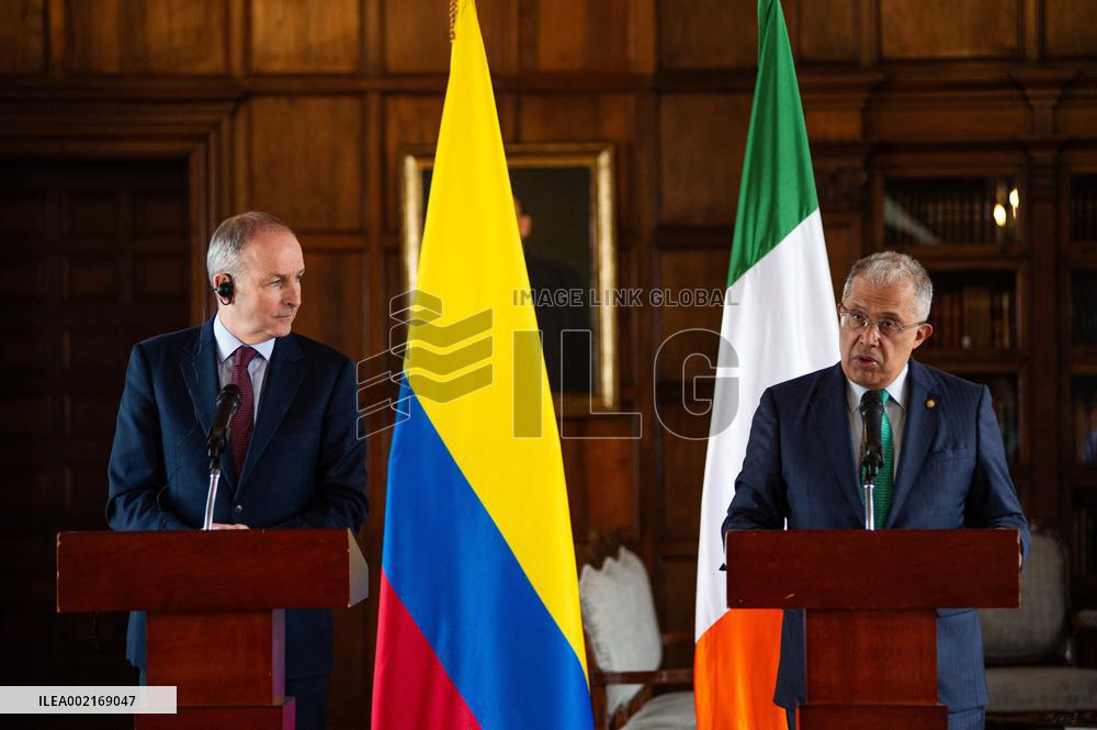 Ireland Deputy Prime Minister Press Conference in Colombia