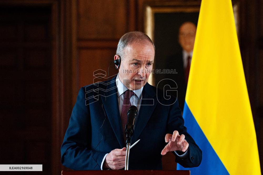 Ireland Deputy Prime Minister Press Conference in Colombia