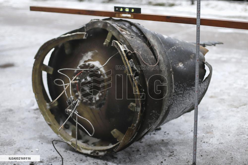 Debris of N. Korean KN-23 missile in Ukraine