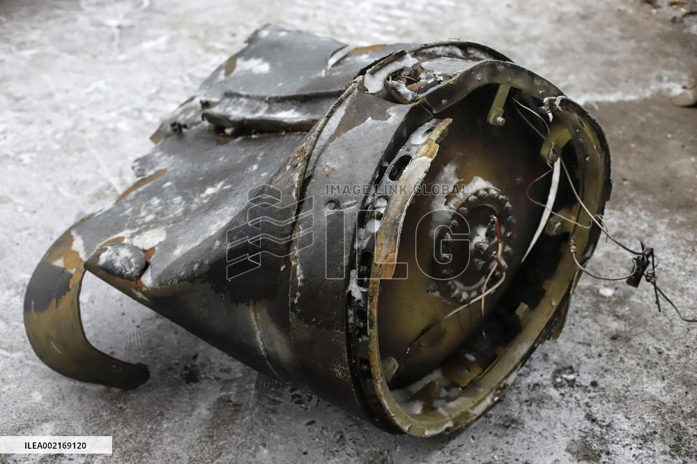 Debris of N. Korean KN-23 missile in Ukraine