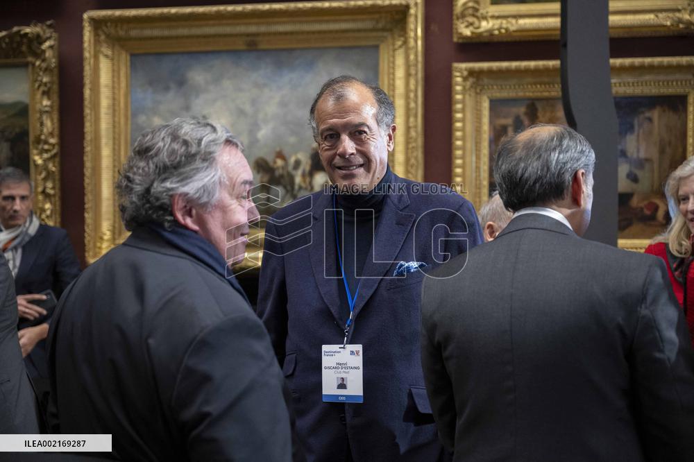 President Macron Attends Destination France Event - Chantilly