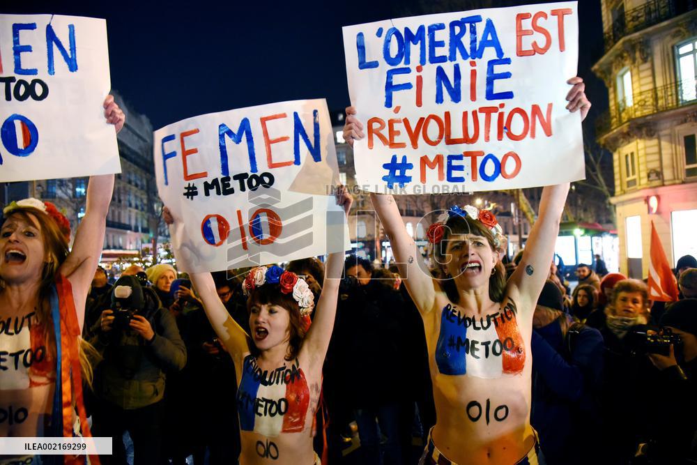 Femen Activists Demonstrate To Defend Women's Rights - Paris