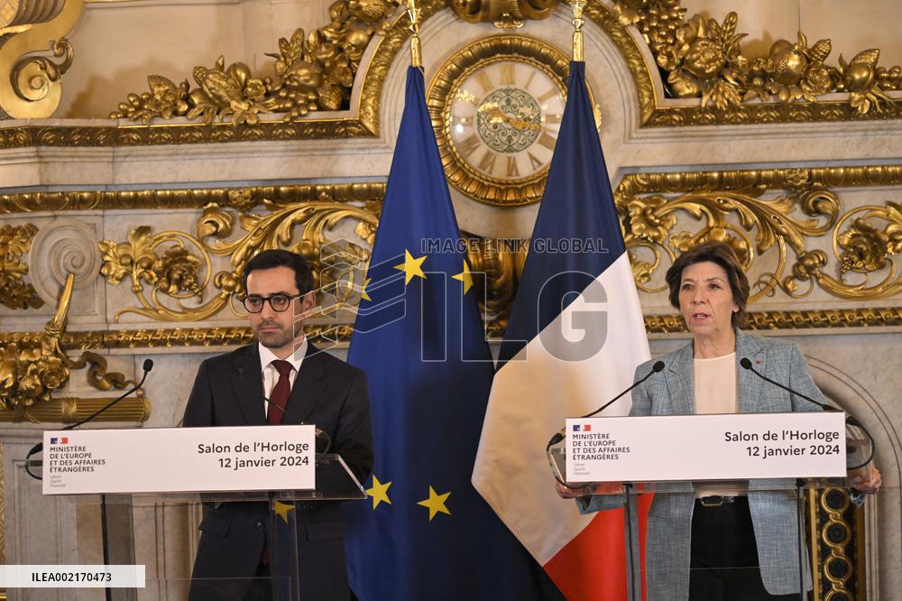 Handover Ceremony At Foreign Affairs Ministry - Paris
