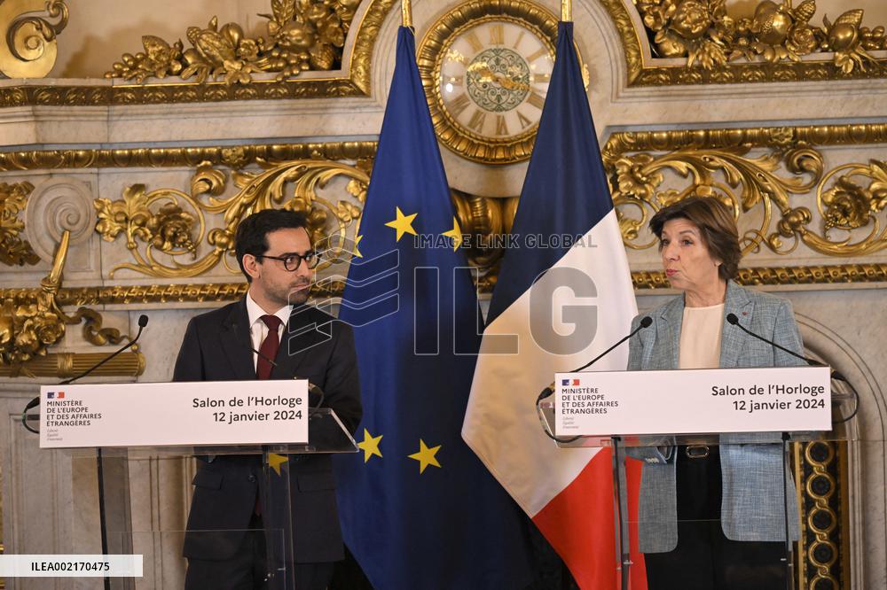 Handover Ceremony At Foreign Affairs Ministry - Paris