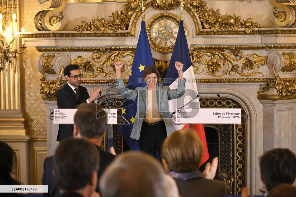 Handover Ceremony At Foreign Affairs Ministry - Paris