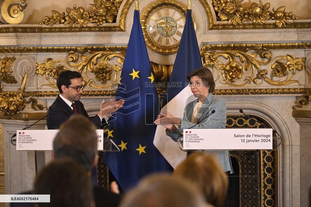 Handover Ceremony At Foreign Affairs Ministry - Paris