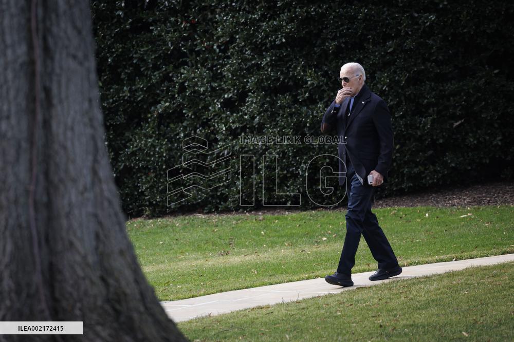 President Biden Departs White House