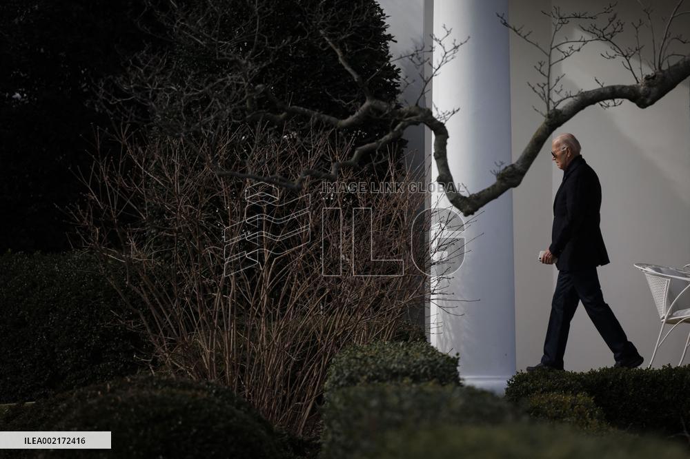 President Biden Departs White House