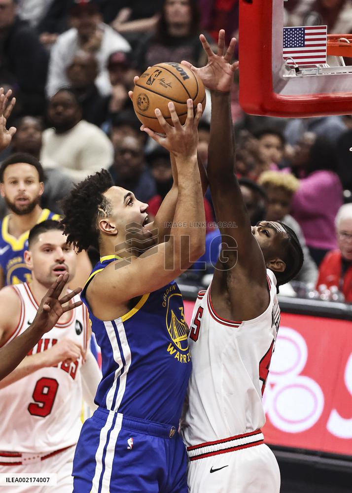 (SP)U.S.-CHICAGO-BASKETBALL-NBA-BULLS VS WARRIORS