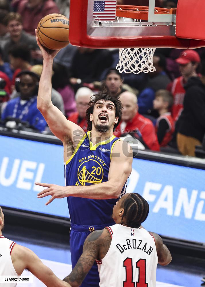 (SP)U.S.-CHICAGO-BASKETBALL-NBA-BULLS VS WARRIORS