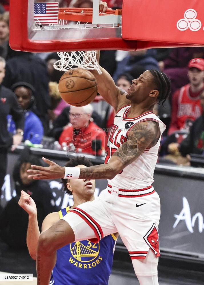 (SP)U.S.-CHICAGO-BASKETBALL-NBA-BULLS VS WARRIORS