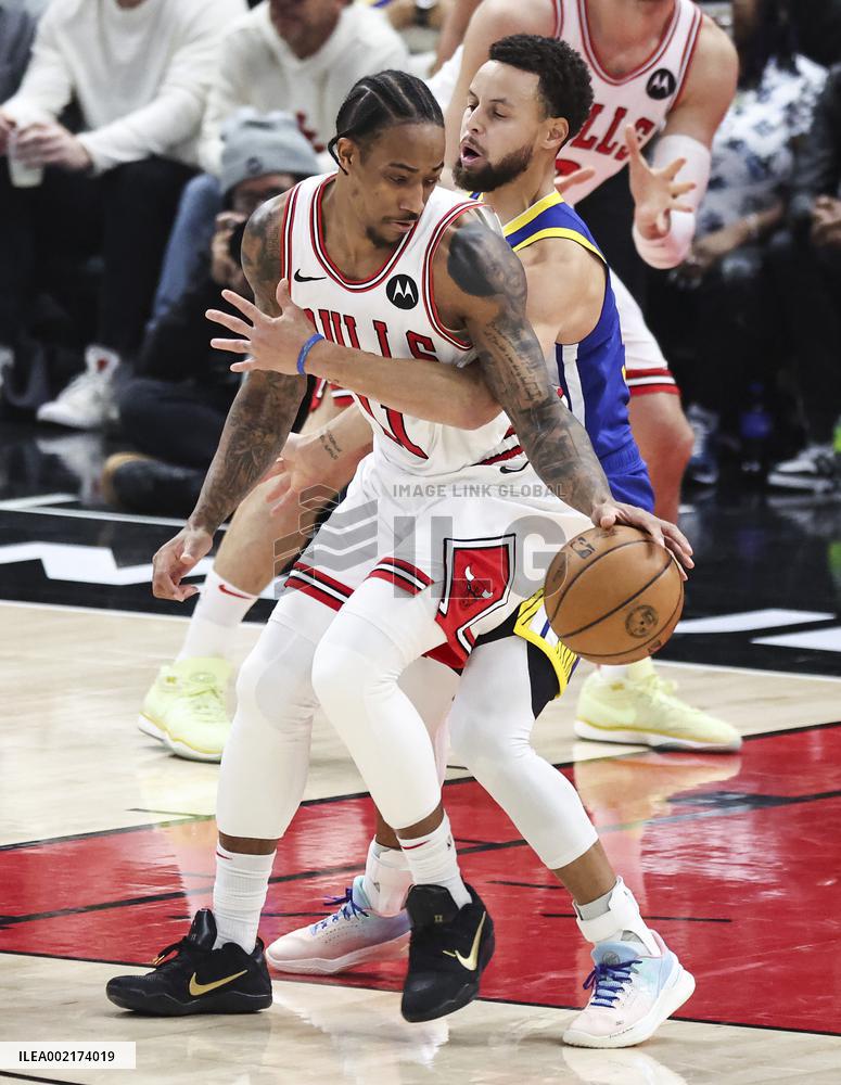 (SP)U.S.-CHICAGO-BASKETBALL-NBA-BULLS VS WARRIORS