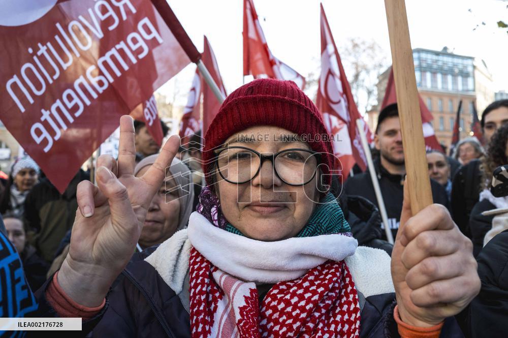 Demonstration In Support Of Gaza And All Palestine - Toulouse