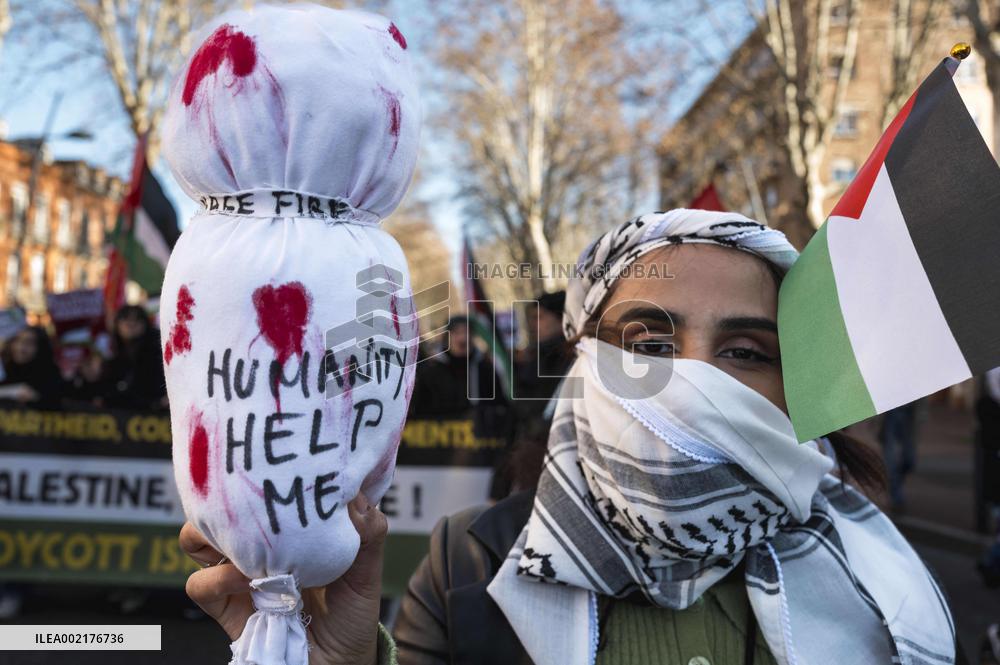 Demonstration In Support Of Gaza And All Palestine - Toulouse