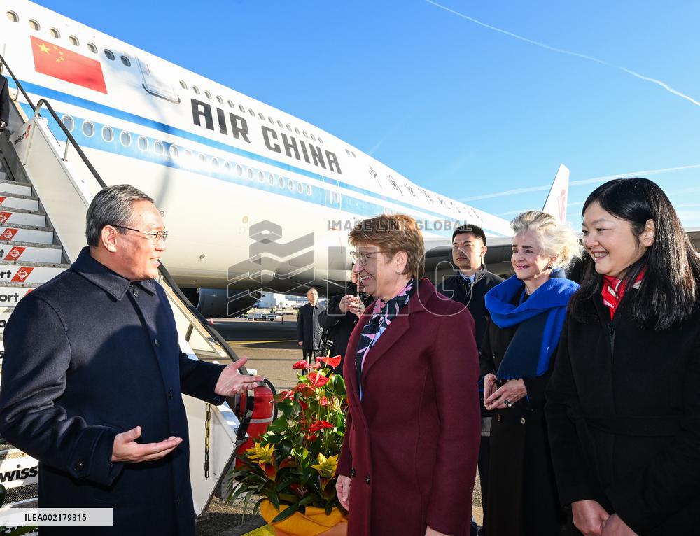 SWITZERLAND-ZURICH-LI QIANG-ARRIVAL-OFFICIAL VISIT