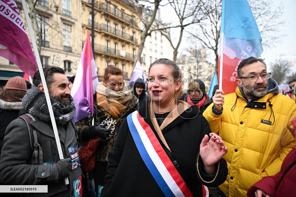 Anti-immigration Law Protest - Paris