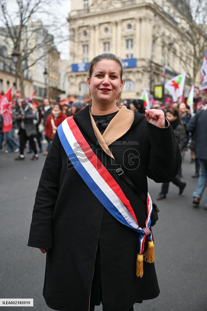 Anti-immigration Law Protest - Paris