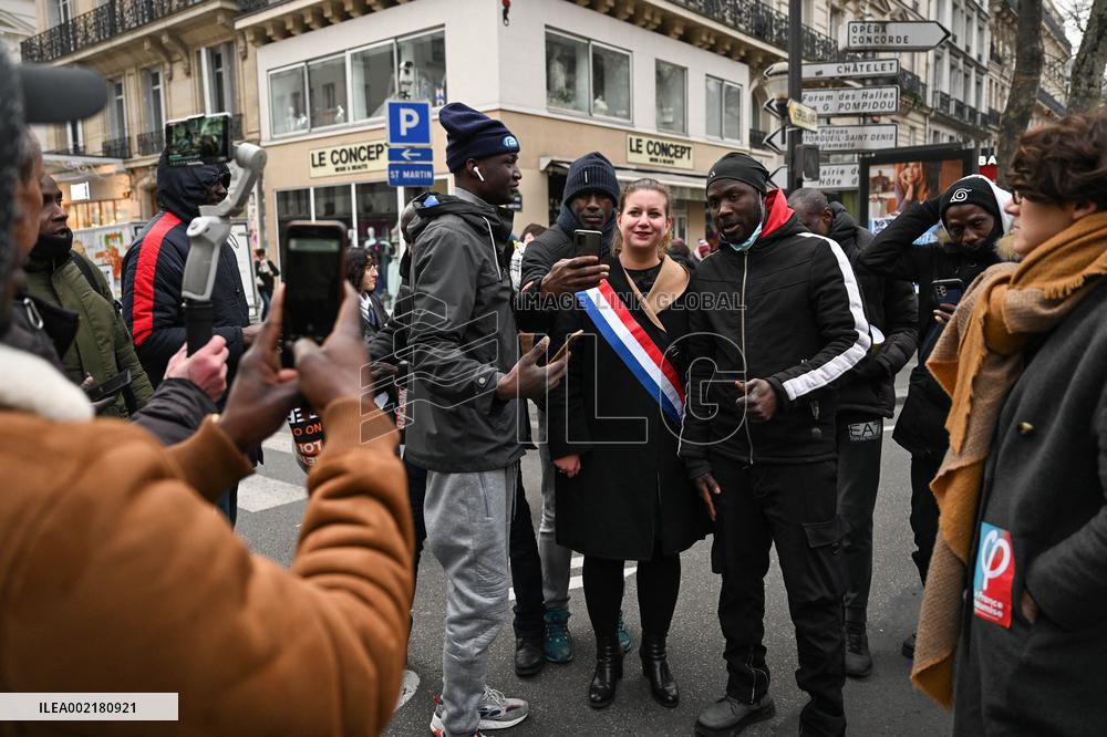 Anti-immigration Law Protest - Paris