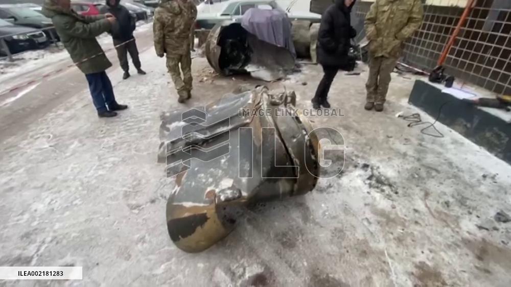 Debris of N. Korean KN-23 missile in Ukraine