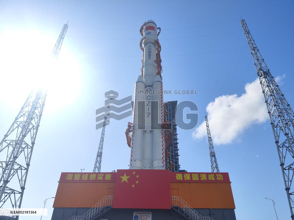 (EyesOnSci)CHINA-HAINAN-WENCHANG-TIANZHOU-7-CARGO SPACECRAFT-TRANSFER(CN)