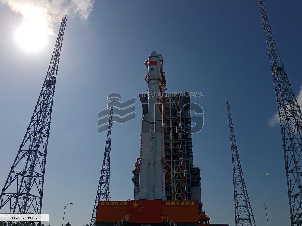 (EyesOnSci)CHINA-HAINAN-WENCHANG-TIANZHOU-7-CARGO SPACECRAFT-TRANSFER(CN)
