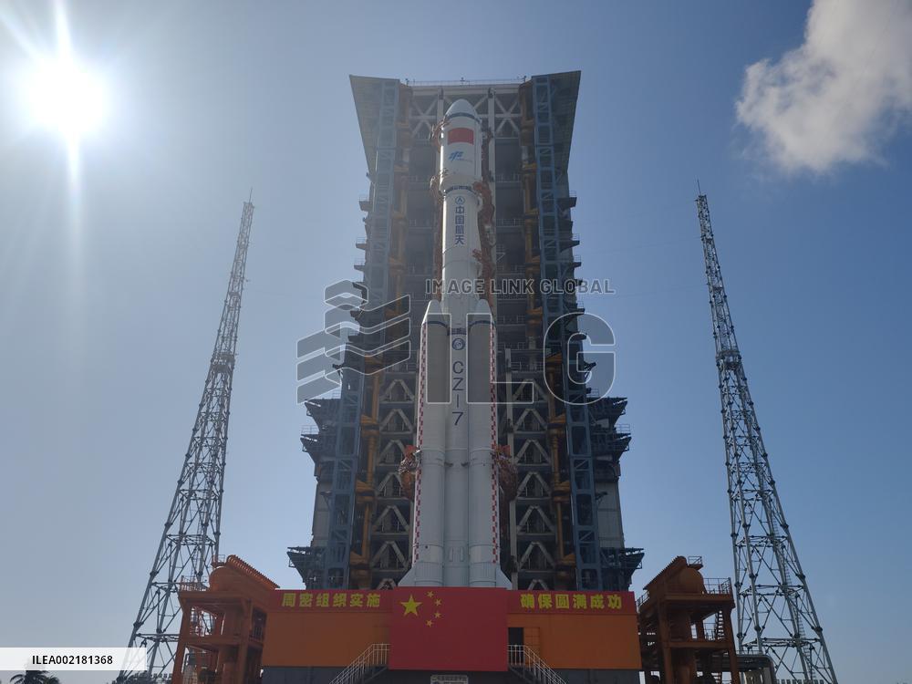 (EyesOnSci)CHINA-HAINAN-WENCHANG-TIANZHOU-7-CARGO SPACECRAFT-TRANSFER(CN)