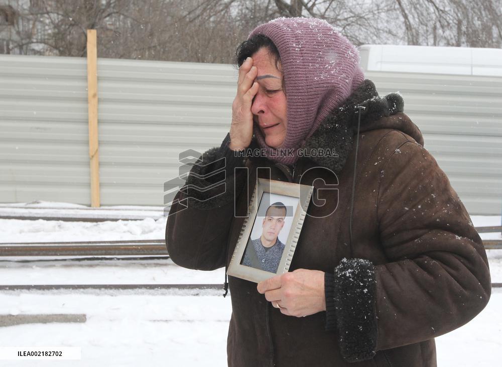 Victims of Russian missile attack remembered in Dnipro