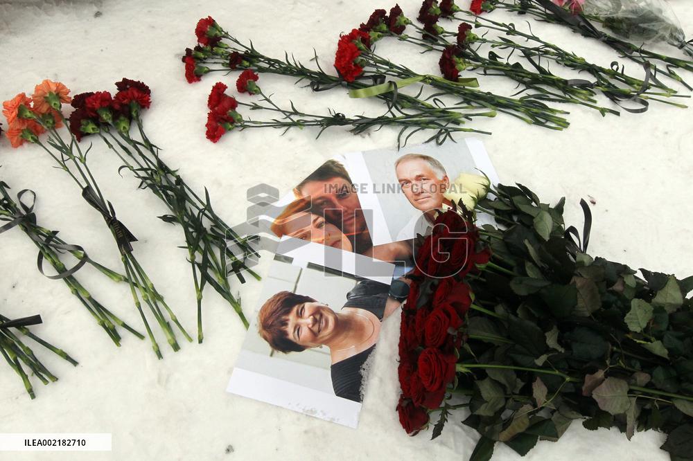 Victims of Russian missile attack remembered in Dnipro