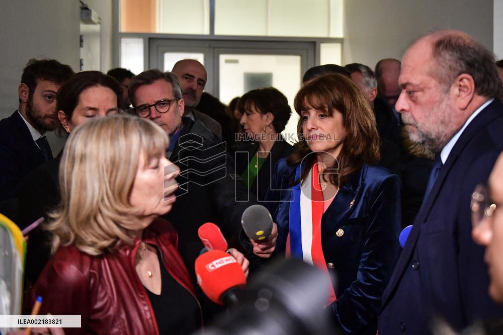 Eric Dupond-Moretti Visits The Judicial Court of Paris