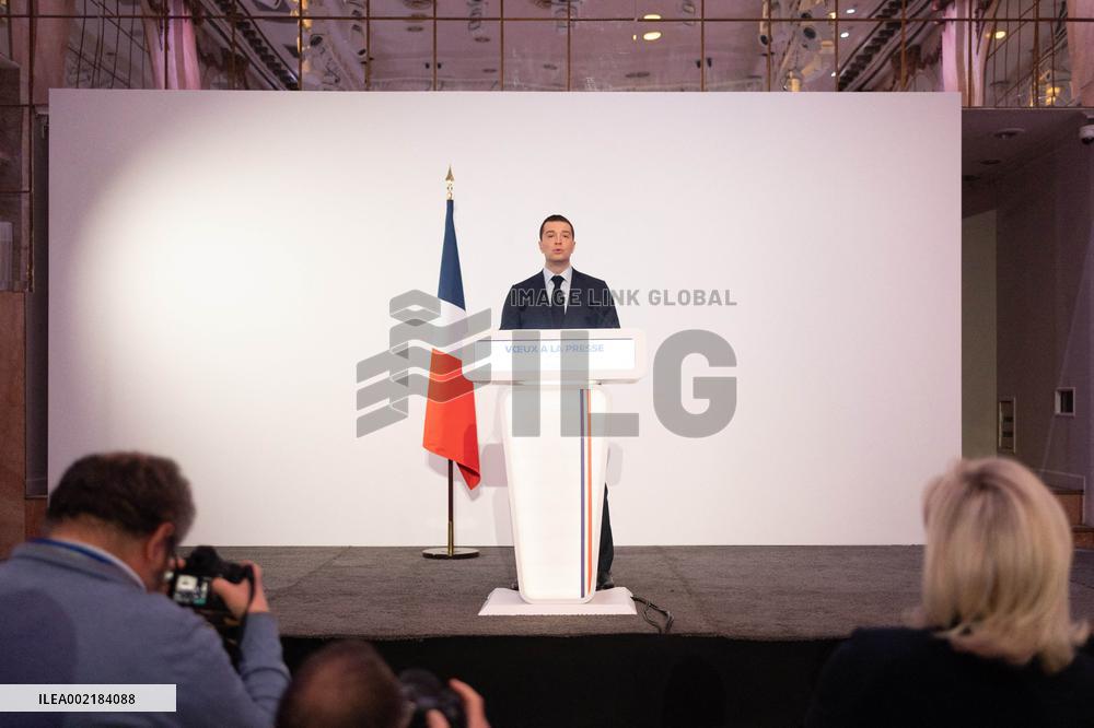 Rassemblement National New Year address - Paris