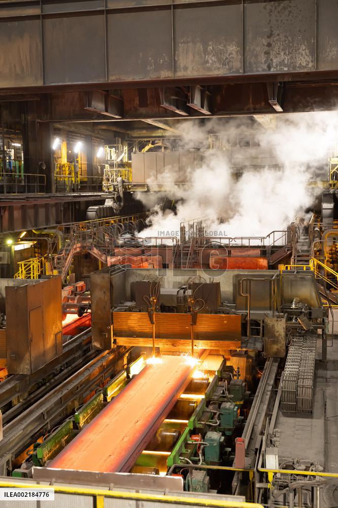 Bruno Le Maire and Christophe Bechu visiting ArcelorMittal - Dunkirk