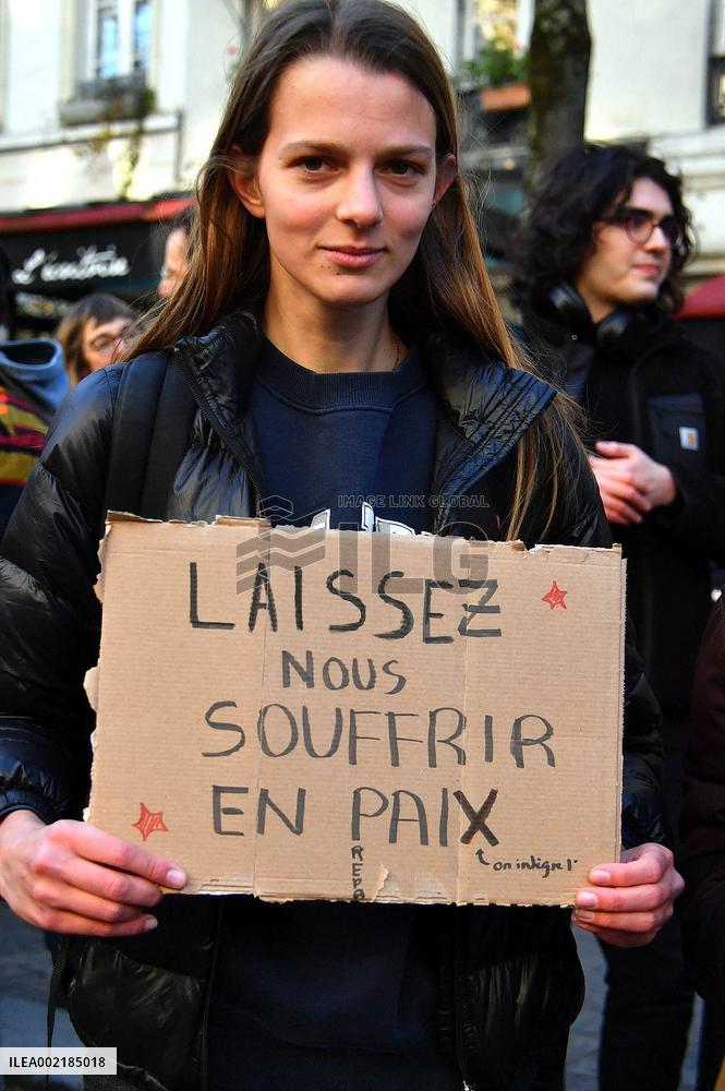 Protest against the closure of preparatory classes for the grandes ecoles