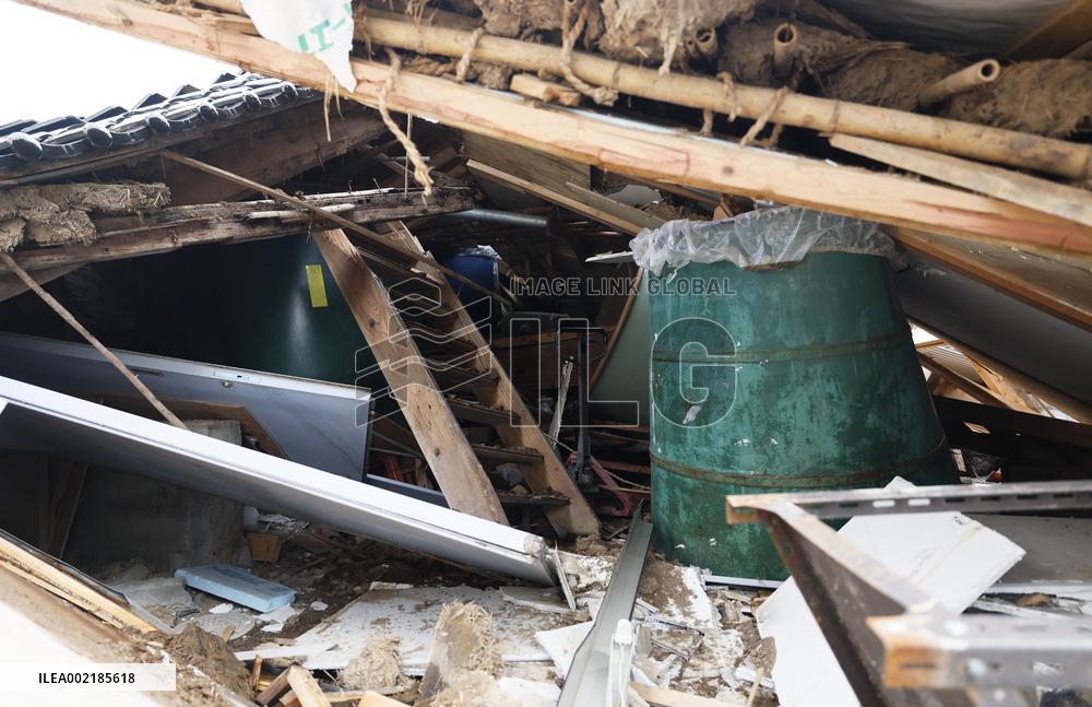 Aftermath of strong quake in central Japan