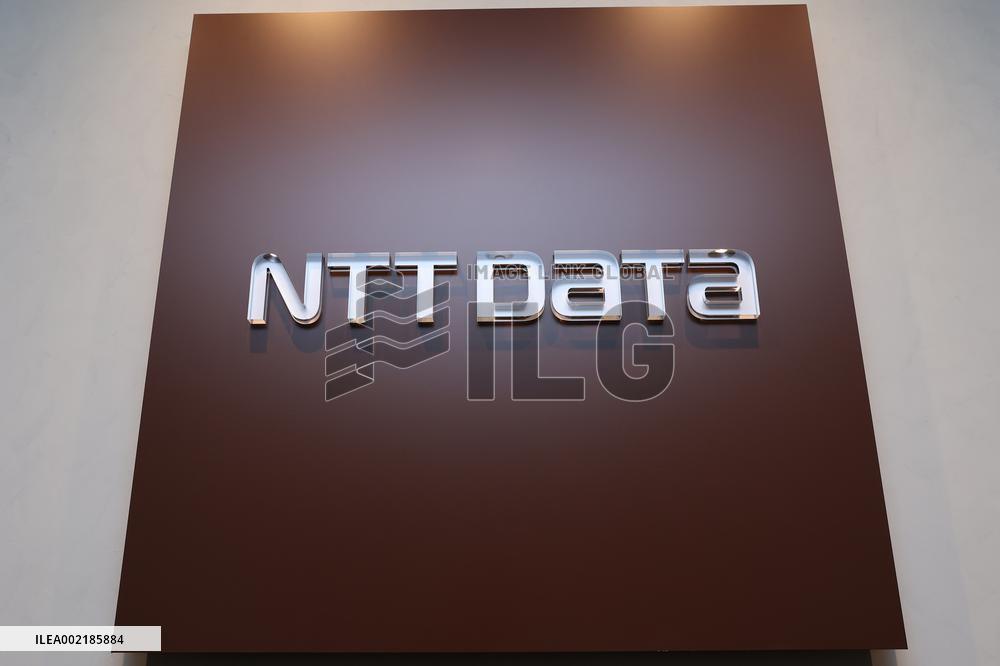 NTT Data signage and logo