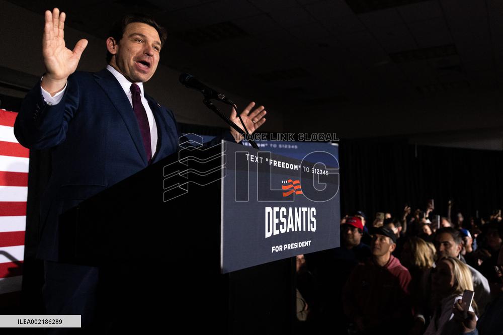 Republican presidential candidate Ron DeSantis