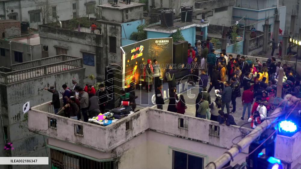 Traditional Sakrain festival celebrated in Dhaka, Bangladesh