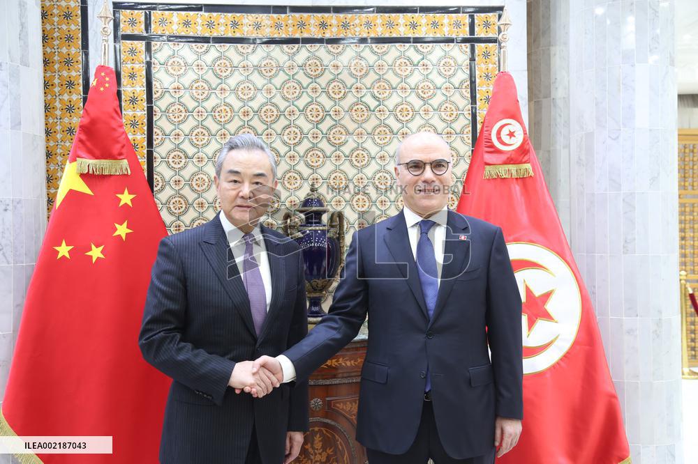 TUNISIA-TUNIS-WANG YI-TUNISIAN FM-TALKS